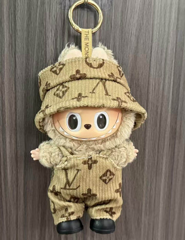 LABUBU Bucket Hat & Overalls Outfit